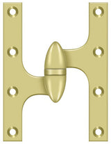 Deltana OK6050B3-L polished brass olive knuckle hinge