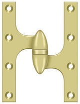 Deltana OK6050B3-R polished brass olive knuckle hinge