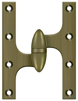 Deltana OK6050B5-L antique brass olive knuckle hinge