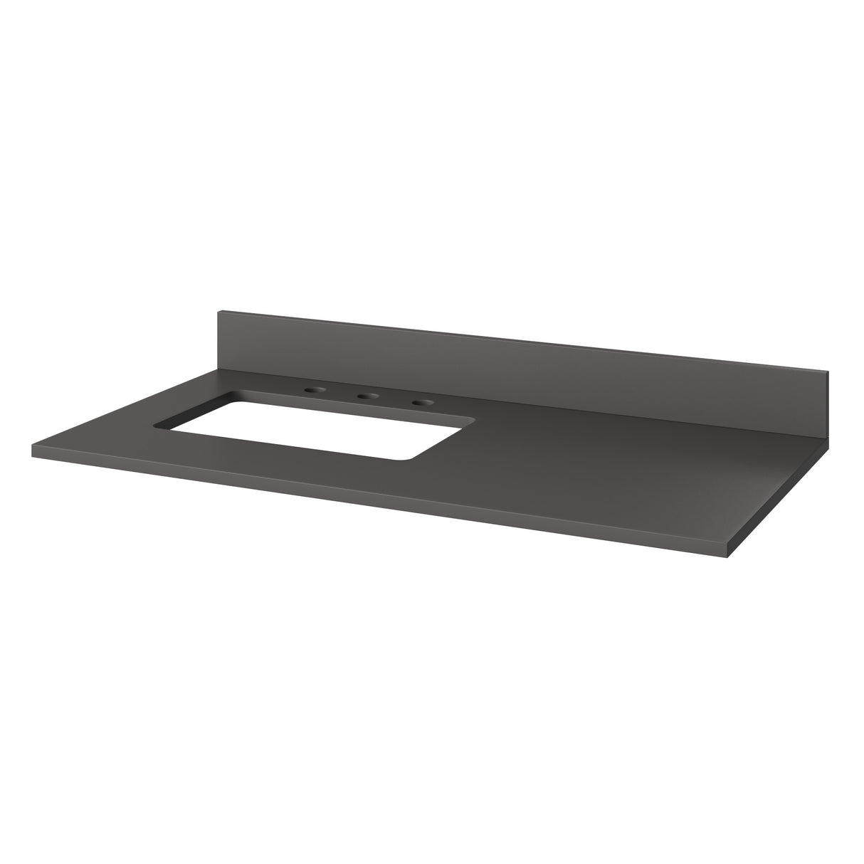 Jeffrey Alexander Dashwood White Single Sink Bathroom Vanity with Grey Quartz Top - 8 in. Widespread Faucet Top - VKITDAS42WHGQR product image 4