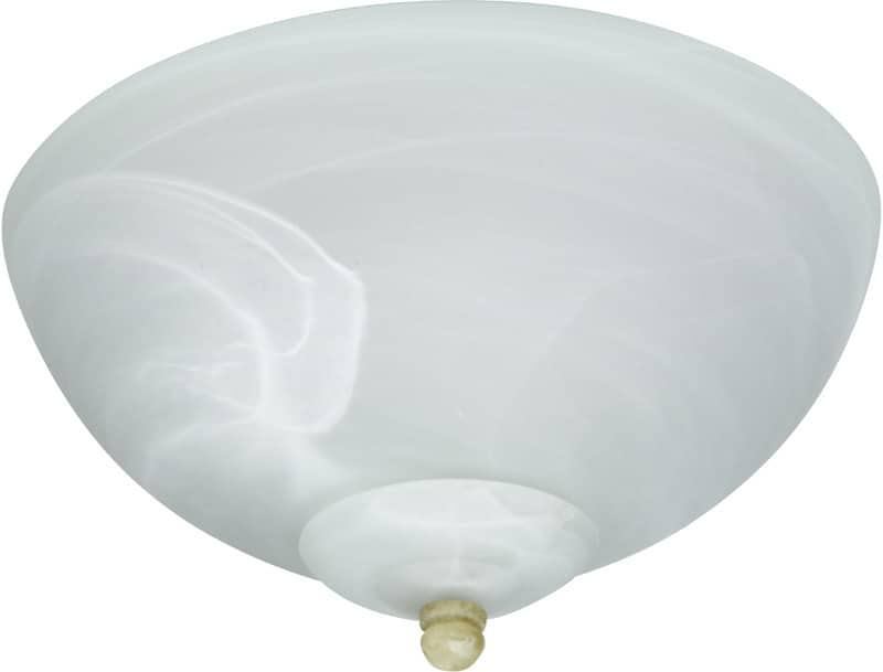 Craftmade OLK215-LED 2 Light Universal Bowl Ceiling Fan Light Kit in Alabaster