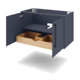 Jeffrey Alexander Tempest 36" Natural Oak Single Sink Bathroom Vanity with White Resin Top - Single-Hole Faucet Top - VKTEM36NORE product image 4