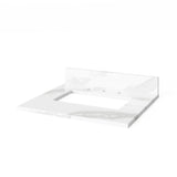 Jeffrey Alexander Dashwood Natural Oak Single Sink Bathroom Vanity with Calacatta Vienna Quartz Top - Single-Hole Faucet Top - VKITDAS24NOCQR product image 4