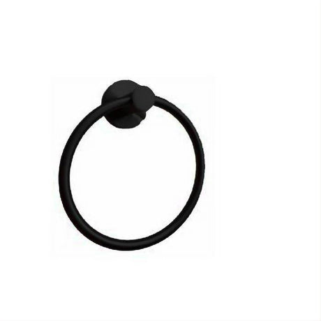 Orca Hardware 3760-BL Camano Towel Ring Black
