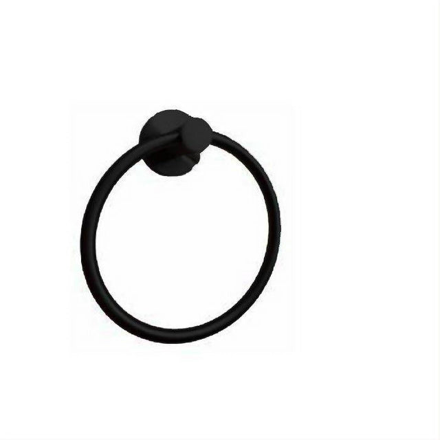 Orca Hardware 3760-BL Camano Towel Ring Black