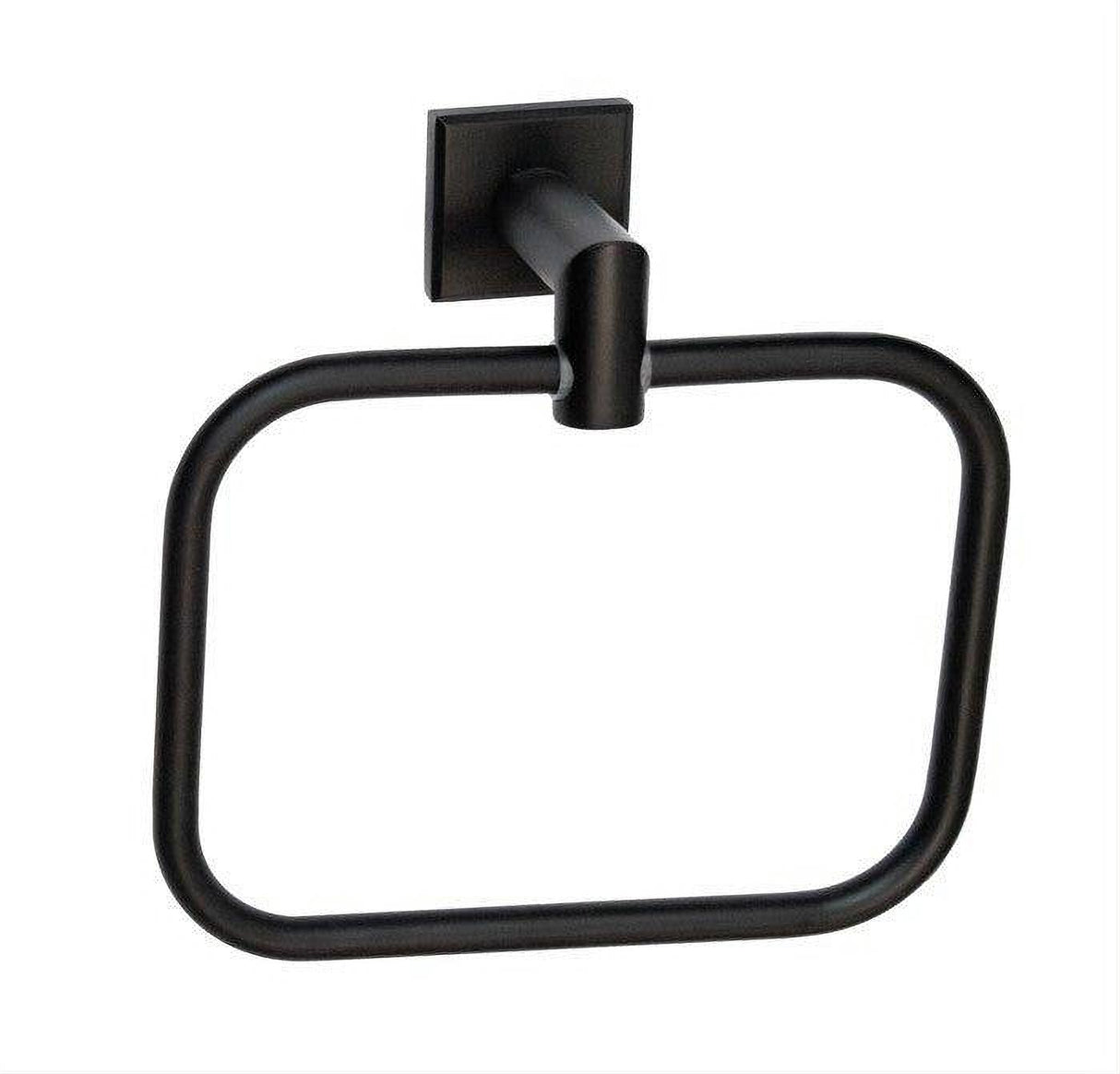 Orca Hardware 5260-BL Ripple Rectangular Towel Ring Matte Black