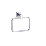 Orca Hardware 5260-CH Ripple Rectangular Towel Ring Bright Polished Chrome