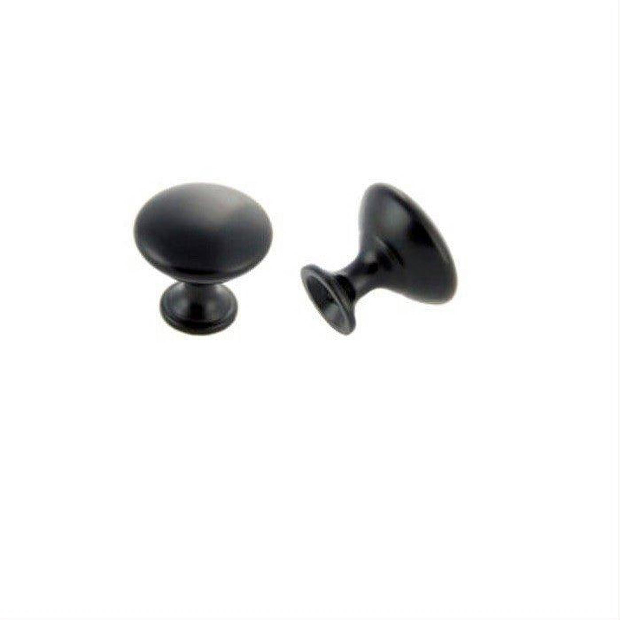 Orca Hardware CK-15030-BL Round Cabinet Knob Black