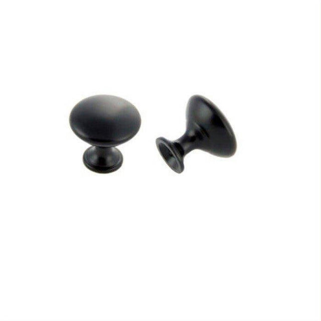 Orca Hardware CK-15030-BL Round Cabinet Knob Black