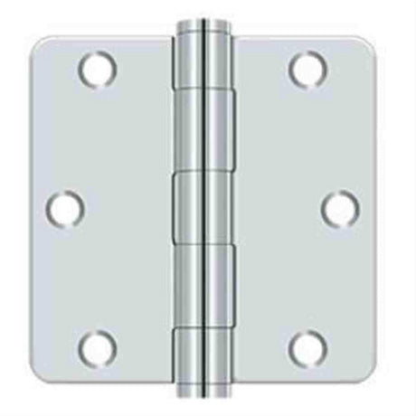 Orca Hardware COM3514-26 3.5" x 3.5" x 1/4" Plain Bearing Hinge Bright Polished Chrome
