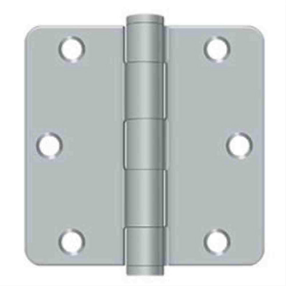 Orca Hardware COM3514-26D 3.5" x 3.5" x 1/4" Plain Bearing Hinge Satin Chrome