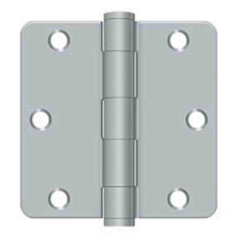 Orca Hardware COM3514-26D 3.5" x 3.5" x 1/4" Plain Bearing Hinge Satin Chrome
