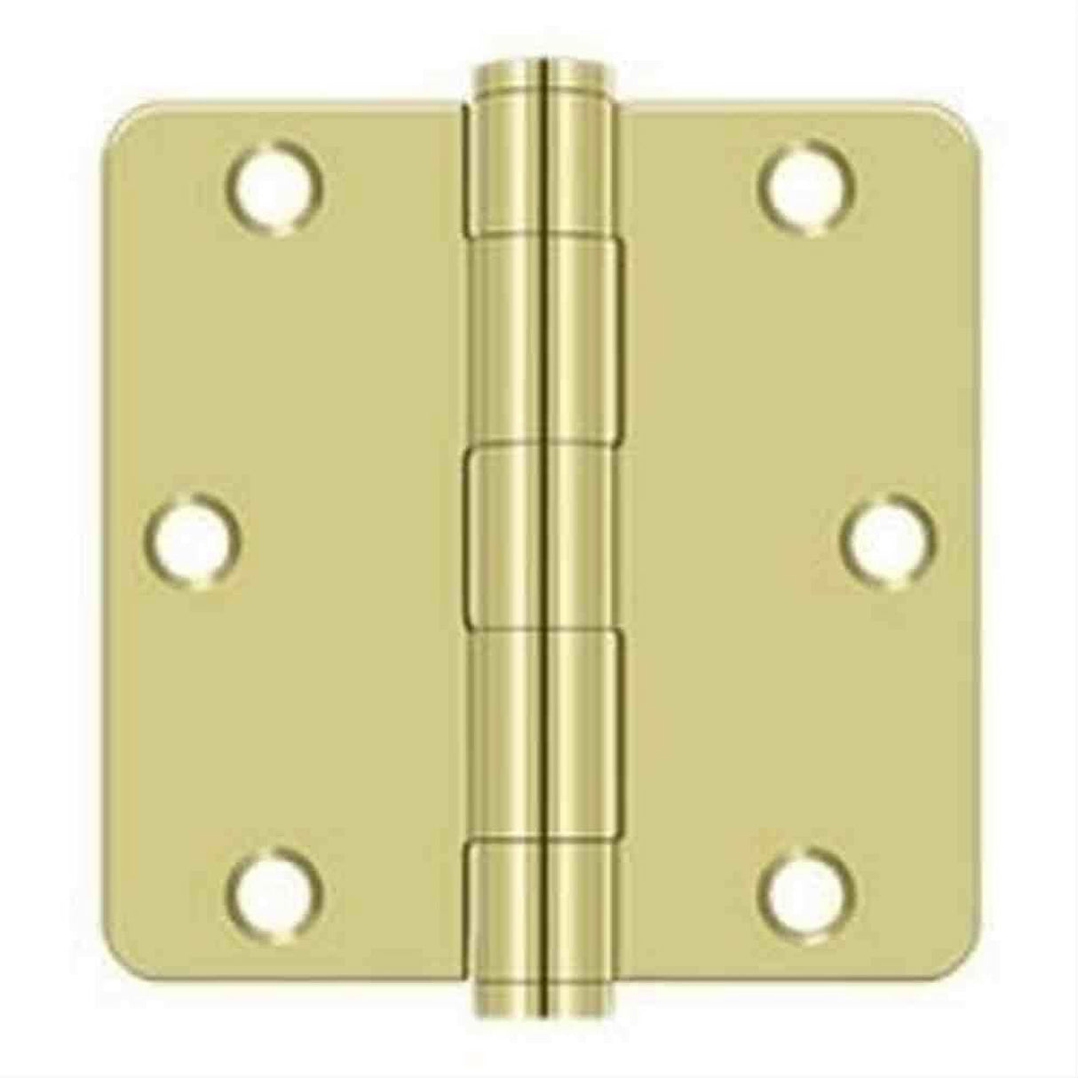 Orca Hardware COM3514-3 3.5" x 3.5" x 1/4" Plain Bearing Hinge Bright Polished Brass