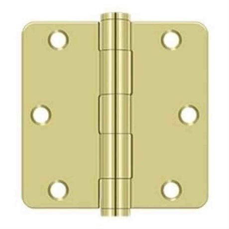 Orca Hardware COM3514-3 3.5" x 3.5" x 1/4" Plain Bearing Hinge Bright Polished Brass