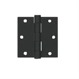 Orca Hardware COM3535-19 3.5" x 3.5" Plain Bearing Hinge Black