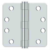 Orca Hardware COM4014-26 4" x 4" x 1/4" Plain Bearing Hinge Bright Polished Chrome