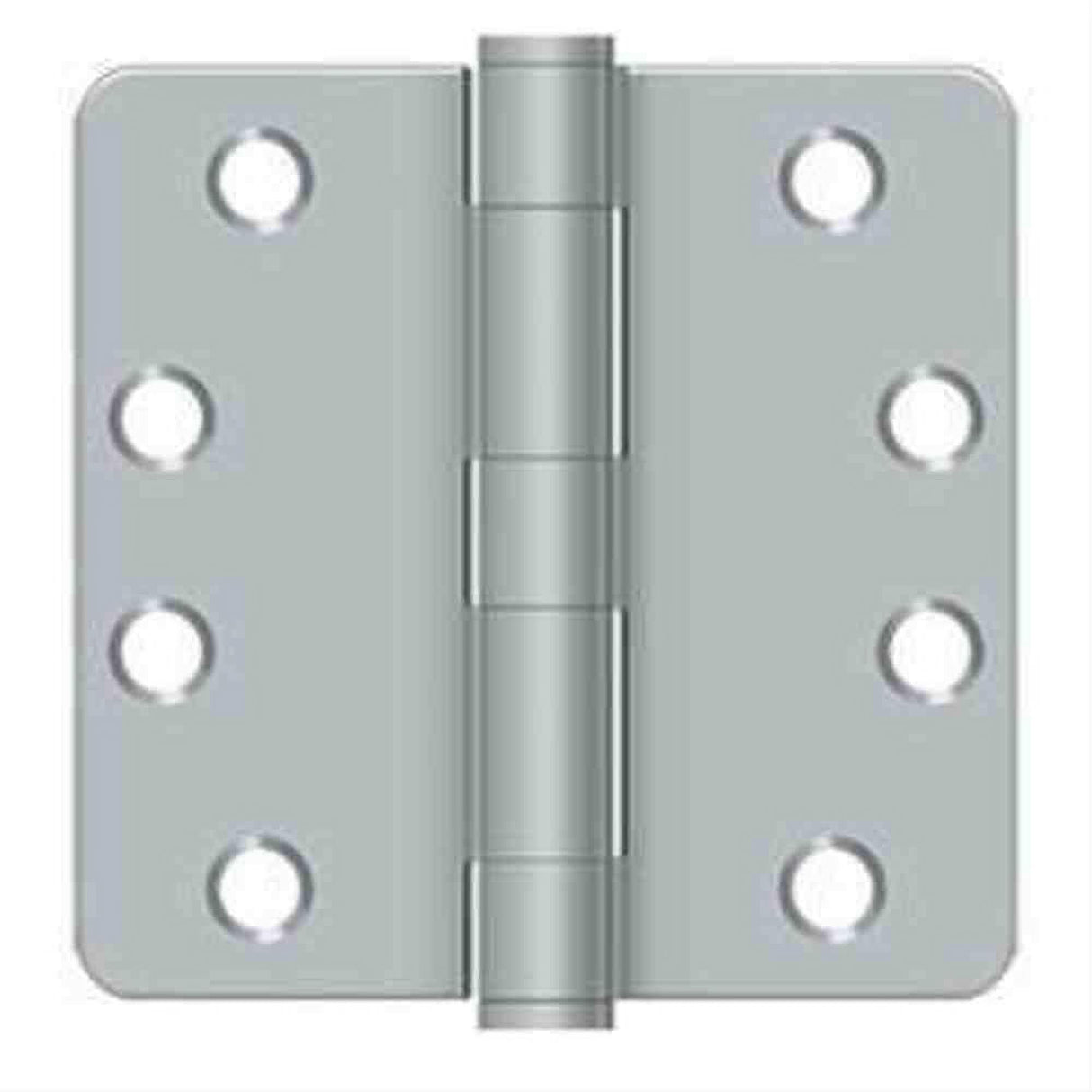 Orca Hardware COM4014-26D 4" x 4" x 1/4" Plain Bearing Hinge Satin Chrome