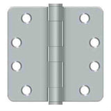 Orca Hardware COM4014-26D 4" x 4" x 1/4" Plain Bearing Hinge Satin Chrome