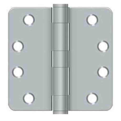 Orca Hardware COM4014-26D 4" x 4" x 1/4" Plain Bearing Hinge Satin Chrome
