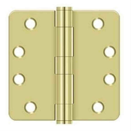 Orca Hardware COM4014-4 4" x 4" x 1/4" Plain Bearing Hinge Satin Brass