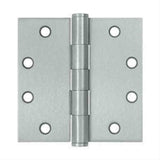 Orca Hardware COM4040-26D 4" x 4" Plain Bearing Hinge Satin Chrome