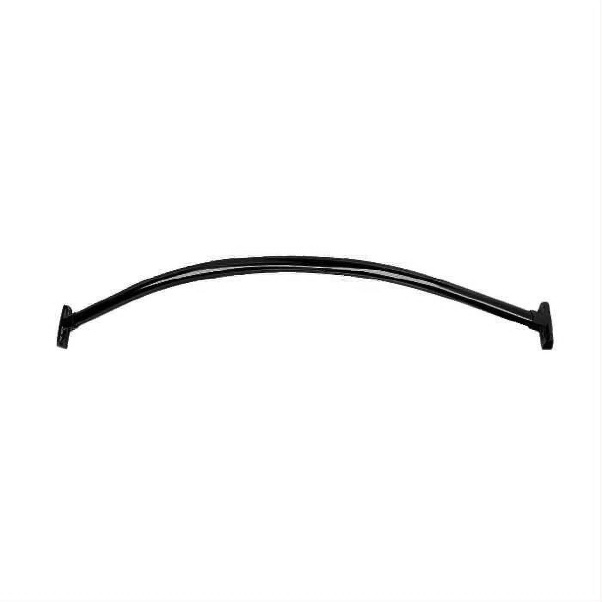 Orca Hardware CSCR50-BL 5 Foot Curved Shower Curtain Rod With Holders Black