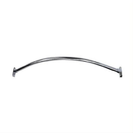 Orca Hardware CSCR50-CH 5 Foot Curved Shower Curtain Rod With Holders Bright Polished Chrome