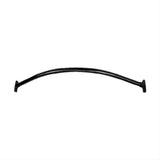 Orca Hardware CSCR60-BL 6 Foot Adjustable Curved Shower Curtain Rod With Holders Black
