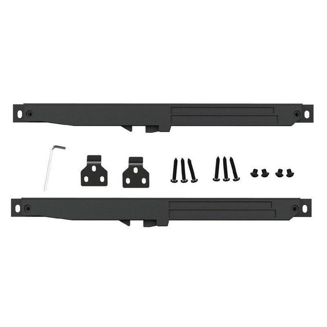 Orca Hardware FT-SOFTCLOSE-BL Soft Close for Barn Door-Flat Track (2/Set) Black