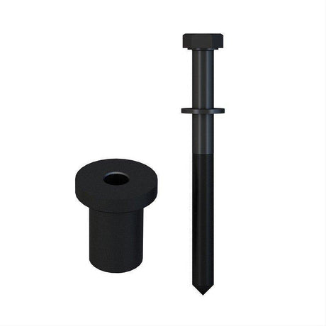 Orca Hardware FTST-SPACER-BL Barn Door-Flat Track Standard Drop Hanger Spacer Black