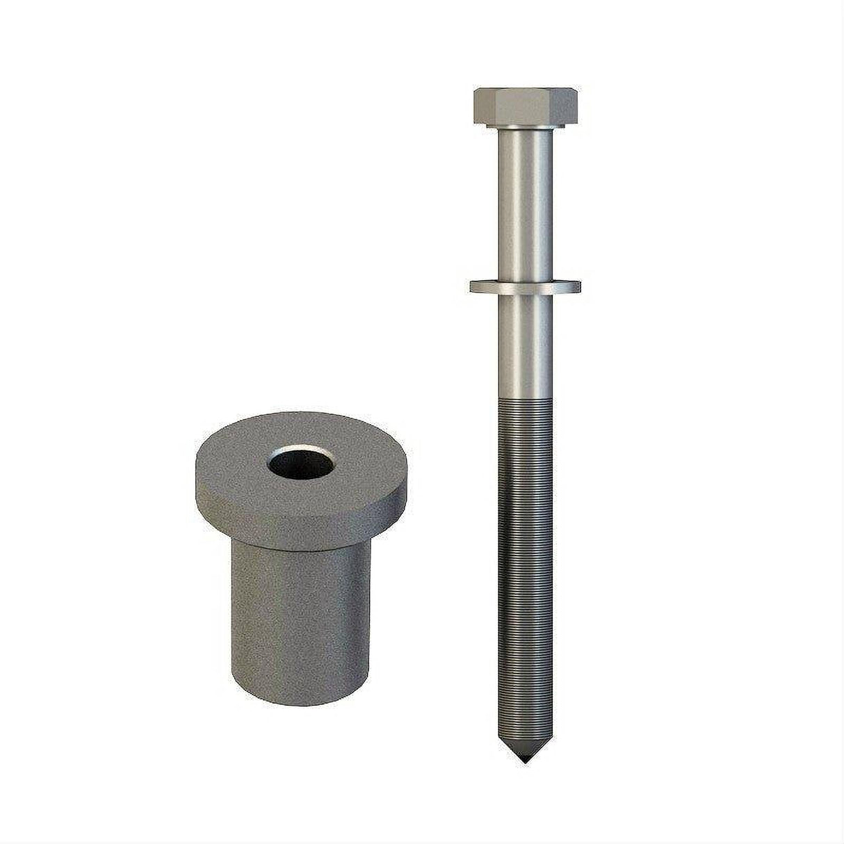 Orca Hardware FTST-SPACER-SN Barn Door-Flat Track Standard Drop Hanger Spacer Satin Nickel
