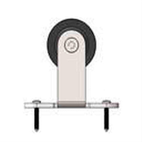 Orca Hardware FTTM-HANGER-SS Barn Door-Flat Track Top Mount Hanger Satin Stainless Steel