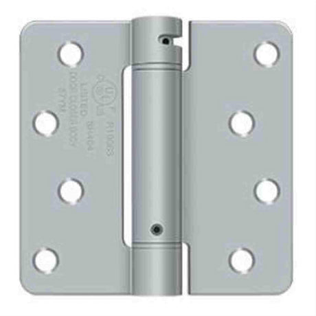 Orca Hardware SPR4014-26D 4" x 4" x 1/4" Steel Spring Hinge Satin Chrome