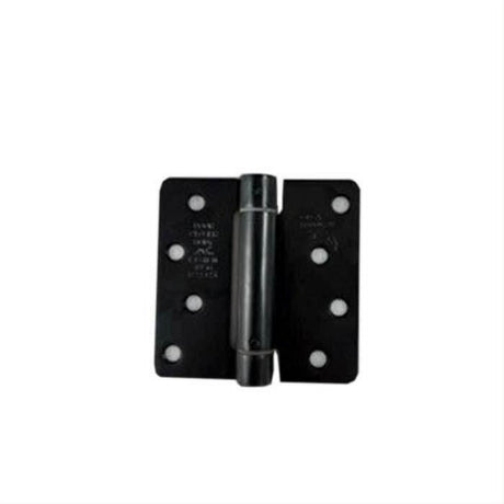 Orca Hardware SPR4014Z-10B 4" x 4" x 1/4" Steel Spring Hinge, ZigZag Hole Pattern Oil Rubbed Dark Bronze