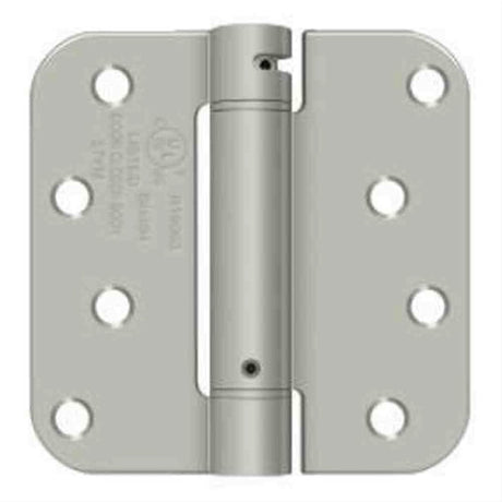 Orca Hardware SPR4058-26 4" x 4" x 5/8" Steel Spring Hinge Bright Polished Chrome