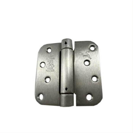 Orca Hardware SPR4058Z-15 4" x 4" x 5/8" Steel Spring Hinge, Zigzag Hole Pattern Satin Nickel