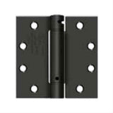 Orca Hardware SPR4545-19 4.5" x 4.5" Steel Spring Hinge Black