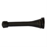 Orca Hardware TH-3118-BL-WT 3-1/8" Spring Door Stop Black
