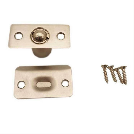 Orca Hardware TH-70SC-15 Square Corner Ball Catch With Radius Strike Satin Nickel