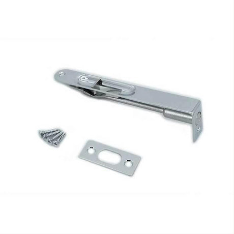 Orca Hardware TH-FBRC6-26 6 In. Flush Bolt, Radius Corner Bright Polished Chrome