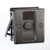 Orca Hardware TH-SQPK-V-10B Privacy Pocket Door Lock Oil Rubbed Dark Bronze