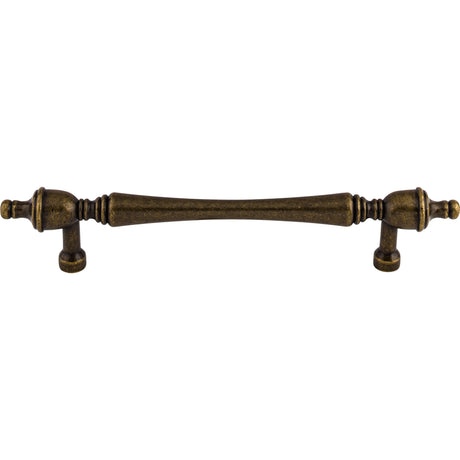 Top Knobs M822-7 Somerset Finial 7" Center to Center Bar Pull German Bronze