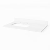 Jeffrey Alexander Katara 36" White Single Sink Bathroom Vanity with White Quartz Top - 8 in. Widespread Faucet Top product image 4