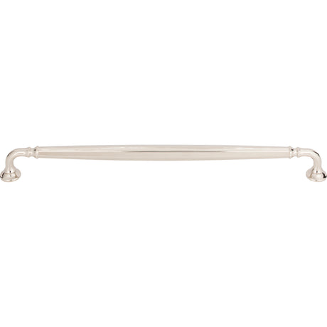 Top Knobs TK1056PN Barrow 12" Center to Center Bar Pull Polished Nickel