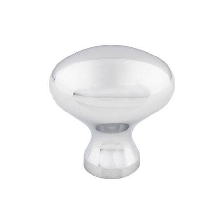 Top Knobs M369 Egg 1 1/4" Length Oval Knob Polished Chrome