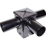 Dabmar Lighting P-BRK-ST7525/3-B Arm Adapter for 4" x 4" Post Black