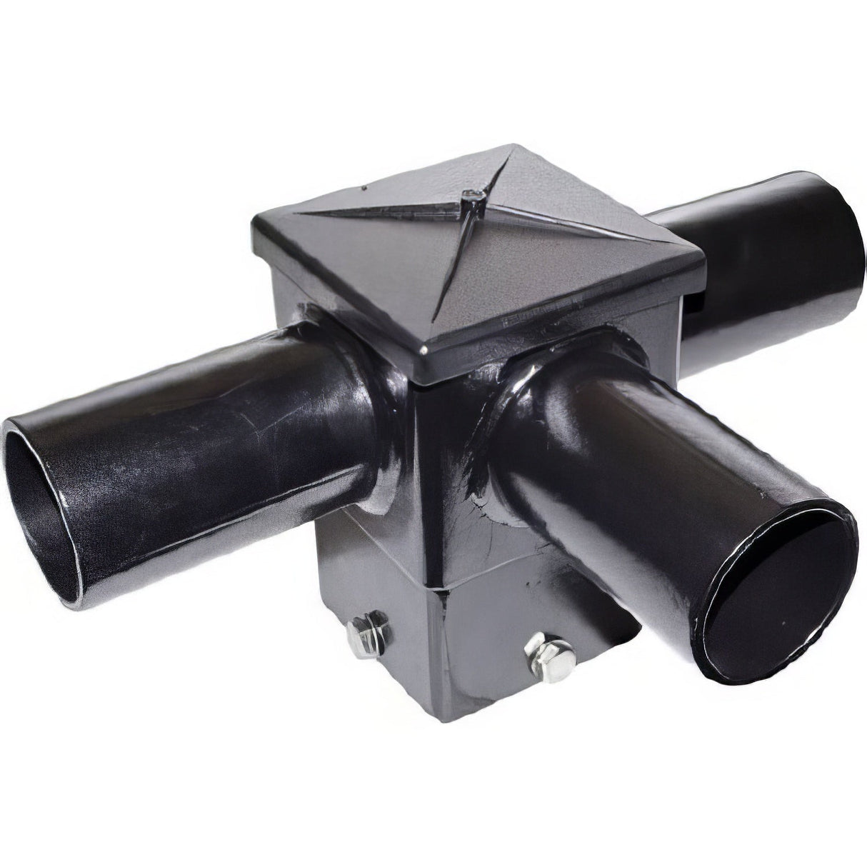 Dabmar Lighting P-BRK-ST7525-3/L-B black post mount with horizontal arm