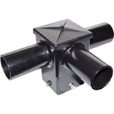 Dabmar Lighting P-BRK-ST7525-3/L-B black post mount with horizontal arm