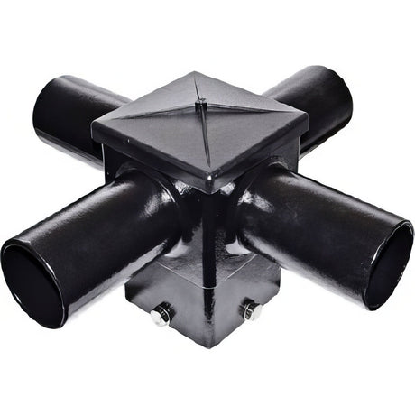 Dabmar Lighting P-BRK-ST7525-4/L-B black post mount with horizontal arm