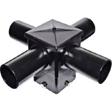 Dabmar Lighting P-BRK-ST7525-4/L-B black post mount with horizontal arm